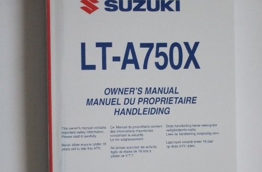 Suzuki LT-A750X Benutzerhandbuch En,Fr,Du - Bild 1