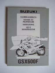 Fahrerhandbuch GSX600F (R=1994)
