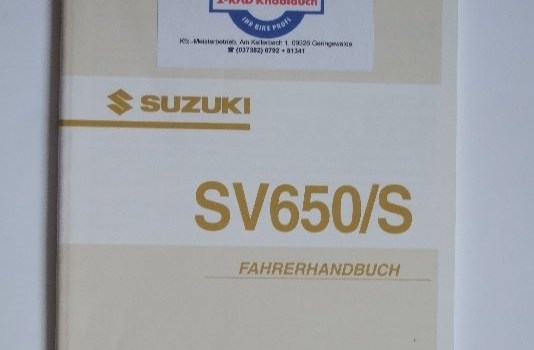 Fahrerhandbuch SV 650/S (K3=2003) - Bild 1