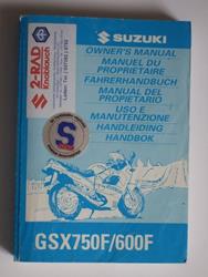 Fahrerhandbuch GSX750F/600F (V=1997)