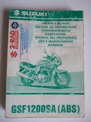Fahrerhandbuch GSF1200SA (W,X=1998,1999)