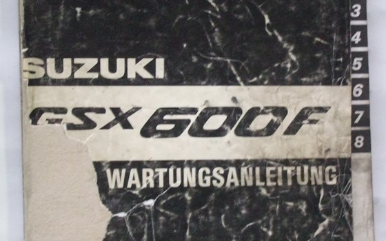 Suzuki Wartungsanleitung GSX600F stark gebraucht - Bild 1