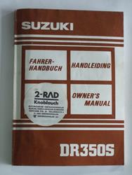 Suzuki Fahrerhandbuch DR350S (N=1992)