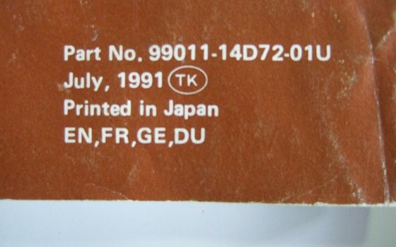 Suzuki Fahrerhandbuch DR350S (N=1992) - Bild 3