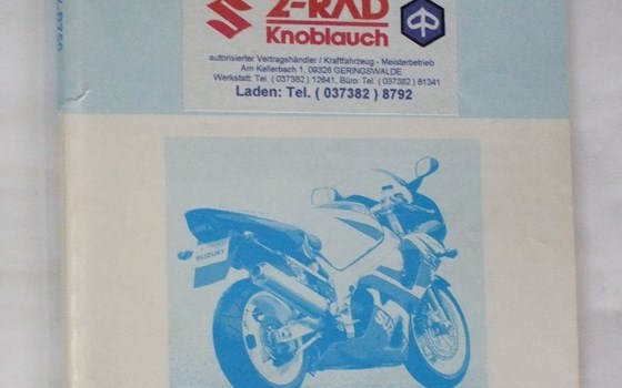Suzuki Fahrerhandbuch GSXR750 (Y=2000) - Bild 1