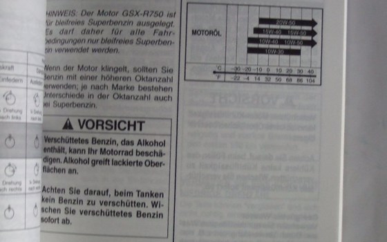 Suzuki Fahrerhandbuch GSXR750 (Y=2000) - Bild 4