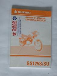Suzuki Fahrerhandbuch GS125S/SU (X=1999)