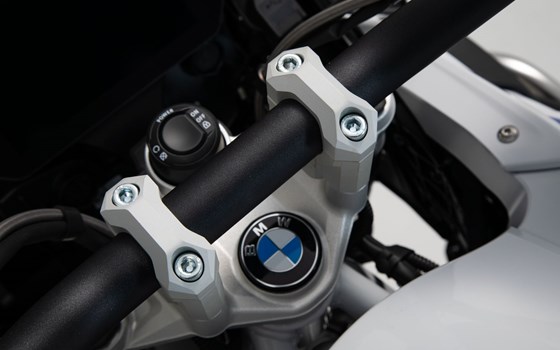 Lenkererhöhung. H=40 mm. Silbern. R1200GS (12-18), R1250GS (18-). - Bild 2