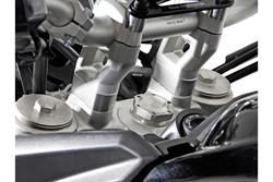 Lenkererhöhung. H=20 mm. Silbern. Triumph Tiger 800/ 900/ 1200.