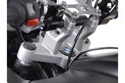 Lenkererhöhung. H=30 mm. Silbern. BMW R1200GS/Adventure (08-).