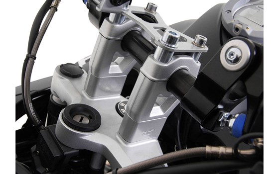 Lenkererhöhung. H=30 mm. Silbern. BMW R1200GS/Adventure (08-). - Bild 2