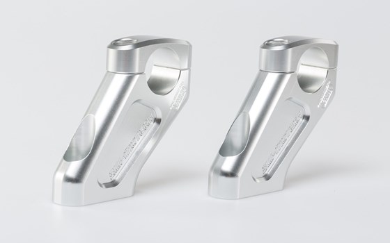 Lenkerverlegung. H=20 mm. Verlegung um 30 mm. Silbern. BMW R1200GS. - Bild 1