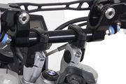 Vario-Lenkerverlegung für Ø 28 mm Lenker. Erhöhung/Verlegung variabel. Schwarz.