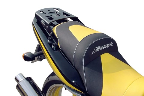 Marke: SW-MOTECH Artikelname: ALU-RACK Gepäckträger. Schwarz. Yamaha FZS 600 Fazer (97-03).