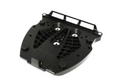 Adapterplatte für ALU-RACK Gepäckträger. Für Givi/Kappa Monolock. Schwarz.