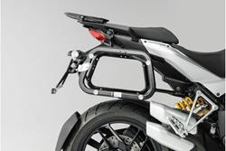 EVO Kofferträger. Schwarz. Ducati Multistrada 1200 / S (10-14).