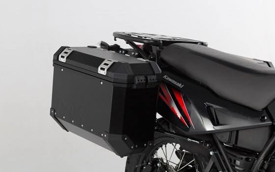 EVO Kofferträger. Schwarz. Verstärkt. Kawasaki KLR650 (08-18). - Bild 3