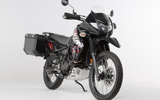 EVO Kofferträger. Schwarz. Verstärkt. Kawasaki KLR650 (08-18). - Bild 4