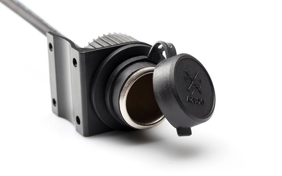 Zigarettenanzünder-Steckdose mit Kabelbaum. Spritzwasser-Schutzkappe. Kabel 160 cm. 12 V. - Bild 2