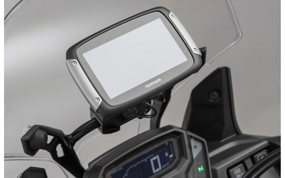 Navi-Halter an Rohr Ø 10/12 mm. Schwarz. - Bild 1