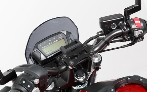 Navi-Halter am Lenker. Schwarz. BMW- / Honda- / Suzuki-Modelle. - Bild 2