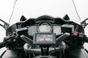 Navi-Halter am Lenker. Schwarz. Yamaha FJR 1300 (04-).