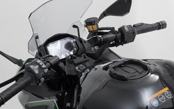 Navi-Halter am Lenker. Schwarz. Kawasaki Z1000SX, Ninja 1000SX,1100SX/SE. - Bild 2