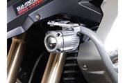 Scheinwerfer-Halter. Silbern. BMW R 1200 GS (08-12).
