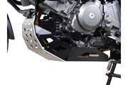 Motorschutz. Schwarz/Silbern. Suzuki DL 650 V-Strom (04-10).
