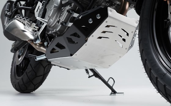 Motorschutz. Schwarz/Silbern. Suzuki DL650 (11-) / XT (15-). - Bild 2