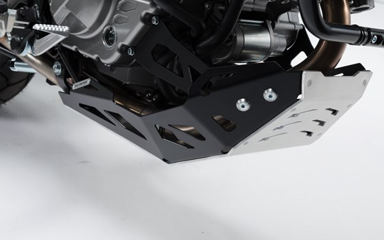 Motorschutz. Schwarz/Silbern. Suzuki DL650 (11-) / XT (15-). - Bild 3