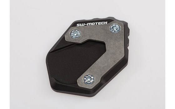 Seitenständerfuß-Verbreiterung. Schwarz/Silbern. BMW R1200GS, R1250GS. - Bild 2