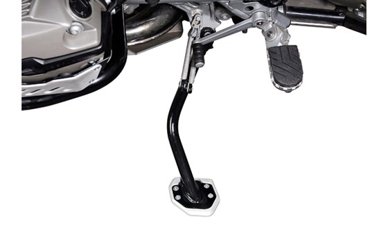 Seitenständerfuß-Verbreiterung. Schwarz/Silbern. BMW R1200GS / R1200GS Adventure. - Bild 2