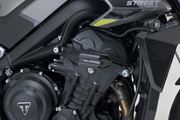 Sturzpad-Kit. Schwarz. Triumph Street Triple (12-) / Rx (15-).