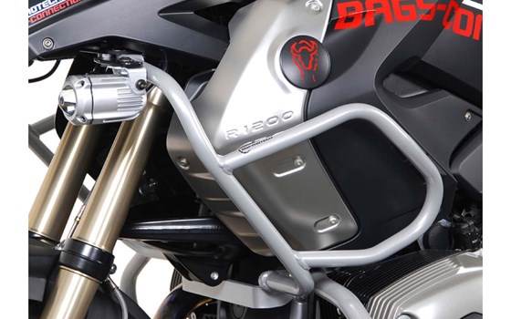Oberer Sturzbügel. Silbern. BMW R1200GS (08-12). Nur i. V. m. SW-SBL. - Bild 1