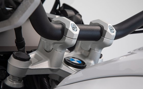 Lenkerverlegung. H=32 mm. Verlegung um 20 mm. Silbern. BMW-Modelle. - Bild 5