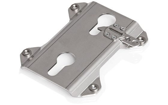 TRAX Zubehör-Aufnahme. Für TRAX Seitenkoffer. Silbern. - Bild 1