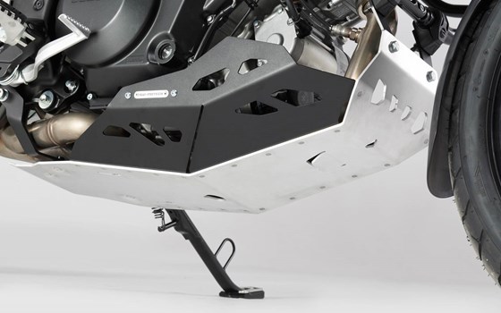 Motorschutz. Schwarz/Silbern. Für V-Strom 1000 mit Sturzbügel. - Bild 1