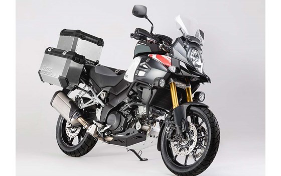 Motorschutz. Schwarz/Silbern. Für V-Strom 1000 mit Sturzbügel. - Bild 4