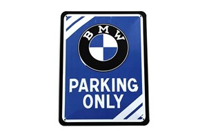 Blechschild BMW - Parking Only für BMW F 650, CS, GS, ST, Dakar (1994-2007)