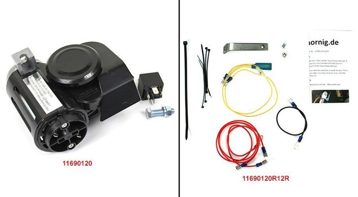 Zweiklang Hupe für BMW R1200R (2005-2014) Zweiklang Hupe für BMW R1200R (2005-2014)