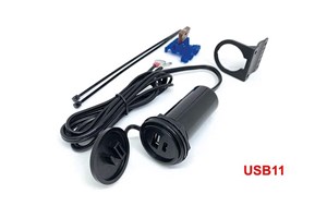 USB Twin Bordsteckdose (USB-A & USB-C) für BMW K1200R & K1200R Sport