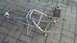 BMW R1200GS Rahmen - leichte Kratzer BMW R1200GS Rahmen - leichte Kratzer