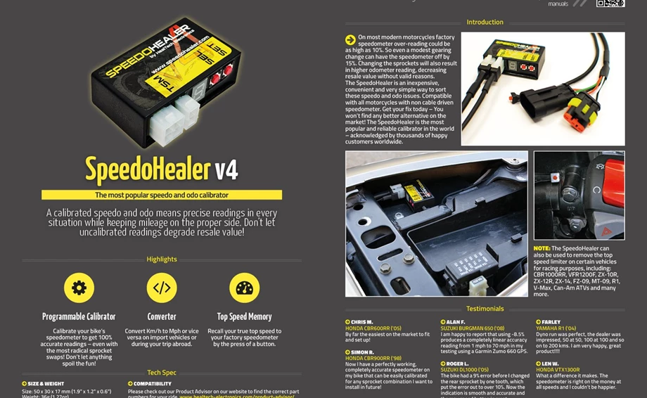 Speedohealer Tachoangleichung SH-V4+SH Bild 1: Speedohealer Tachoangleichung SH-V4+SH