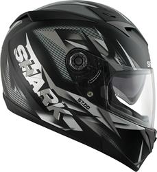 SHARK S700 S NASTY matt sw./weiss/silber L SHARK S700 S NASTY matt sw./weiss/silber L
