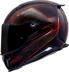 NEXX X.R2 CARBON PURE Integralhelm schw./rot XL NEXX X.R2 CARBON PURE Integralhelm schw./rot XL