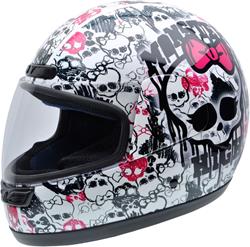 HELIX ACTIVY MONSTER HIGH SKULLS Helm weiss/sw./pink XS HELIX ACTIVY MONSTER HIGH SKULLS Helm weiss/sw./pink XS