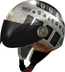 ROUTE 66 VINTAGE II GALLONS Jethelm schwarz/grau L ROUTE 66 VINTAGE II GALLONS Jethelm schwarz/grau L