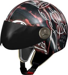 ROUTE 66 VINTAGE II KING KEROSIN Jethelm schwarz/rot/weiss XL ROUTE 66 VINTAGE II KING KEROSIN Jethelm schwarz/rot/weiss XL