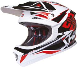 SHOT FURIOUS FUSION Helm mit DD sw./rot/weiss XL SHOT FURIOUS FUSION Helm mit DD sw./rot/weiss XL